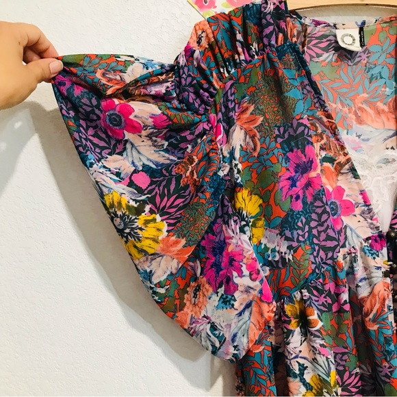 Akemi + Kin Valencia Dress From Anthropologie Floral Sz S - Picture 7 of 16